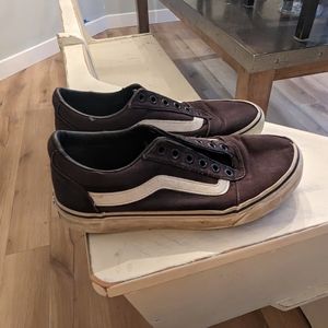 Black and white vans